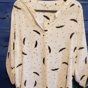 Dr2 Feather and Dot Blouse